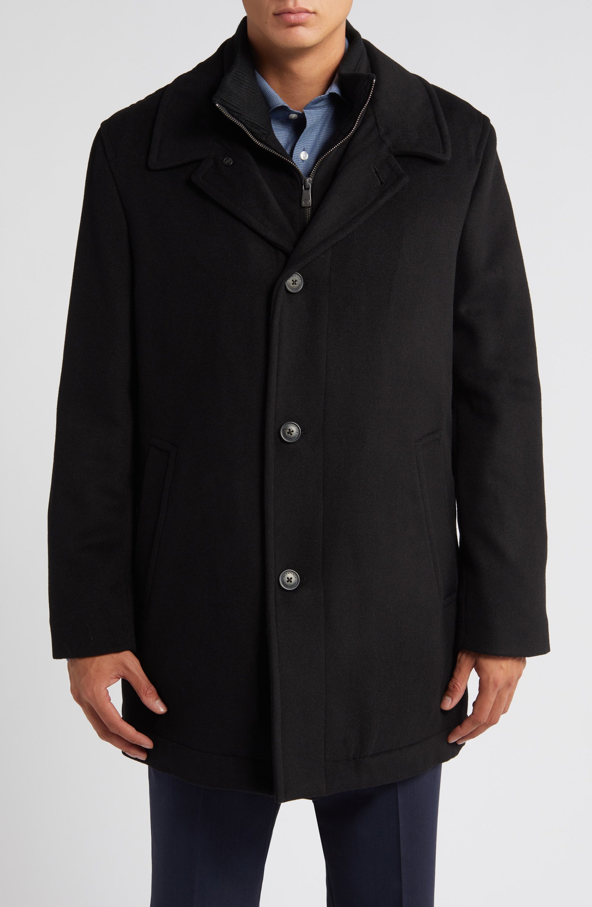 MacBeth Wool Blend Coat with Bib Call Me Petty