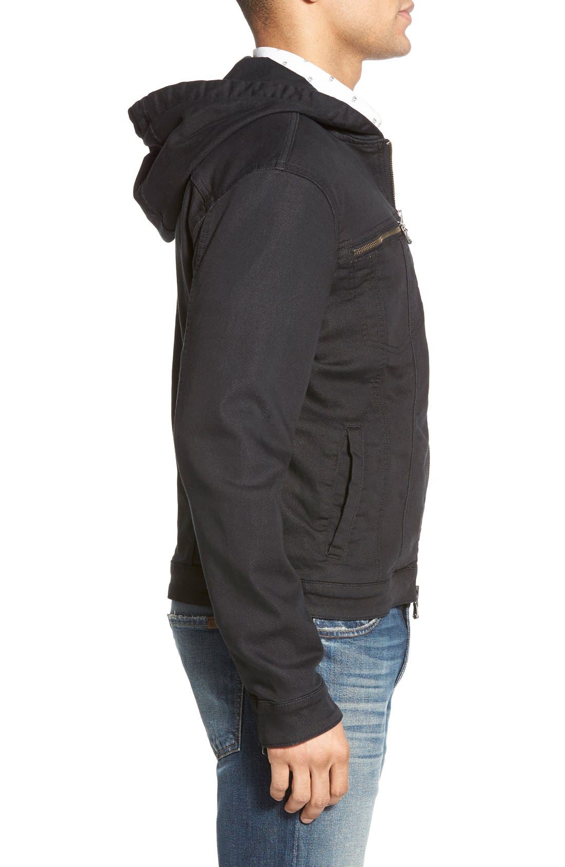 Hooded Denim Jacket Call Me Petty