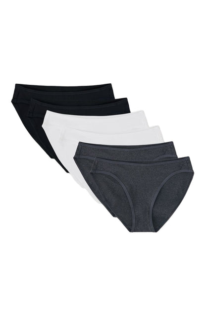 Organic Cotton Everyday Classic Fit Bikini 6-Pack Call Me Petty