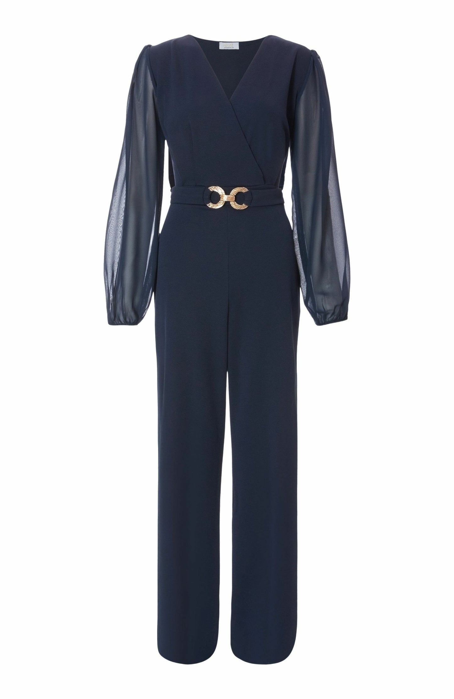 Chiffon Buckle Palazzo Jumpsuit Call Me Petty