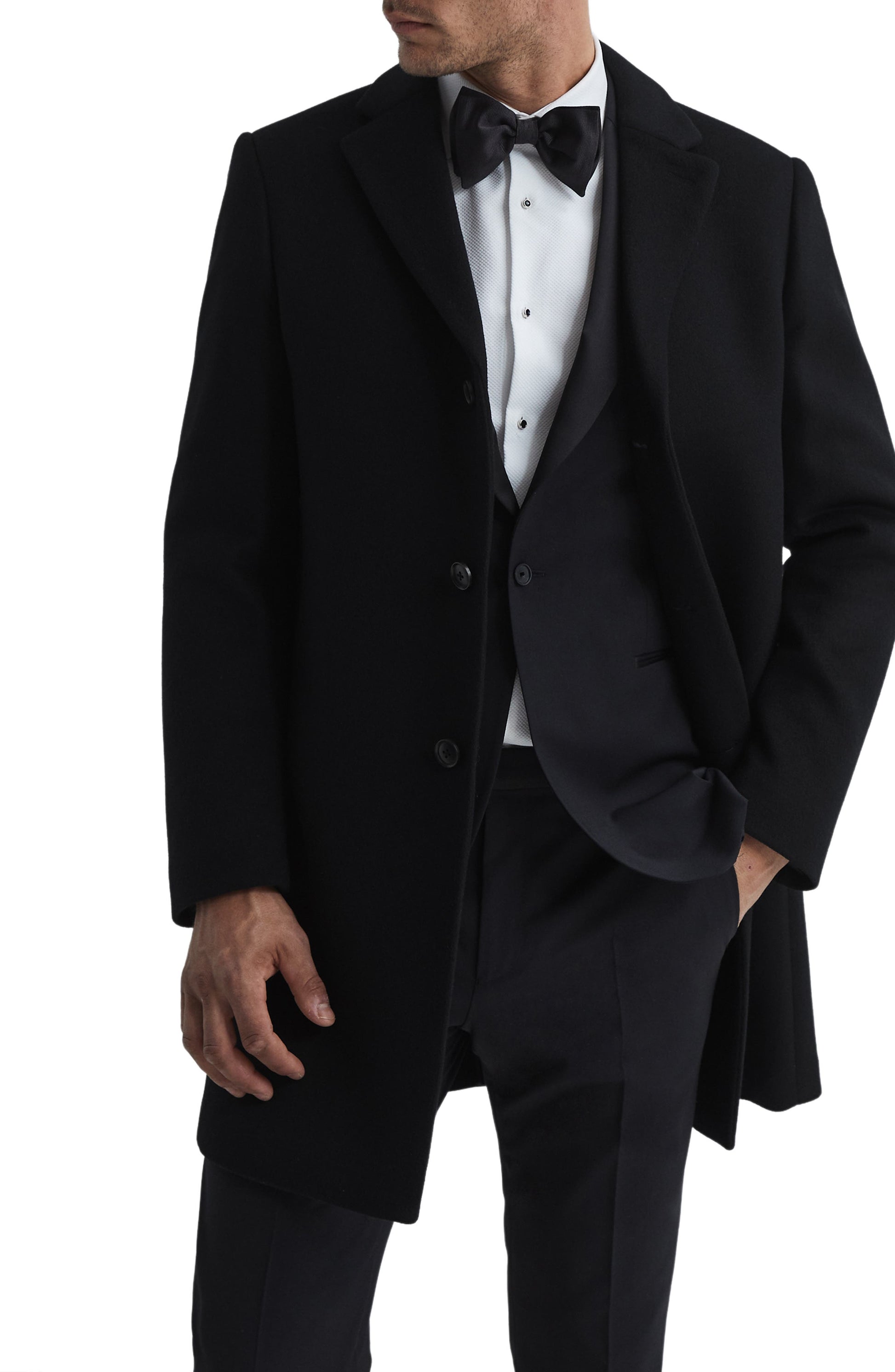 Gable Wool Blend Overcoat Black Call Me Petty