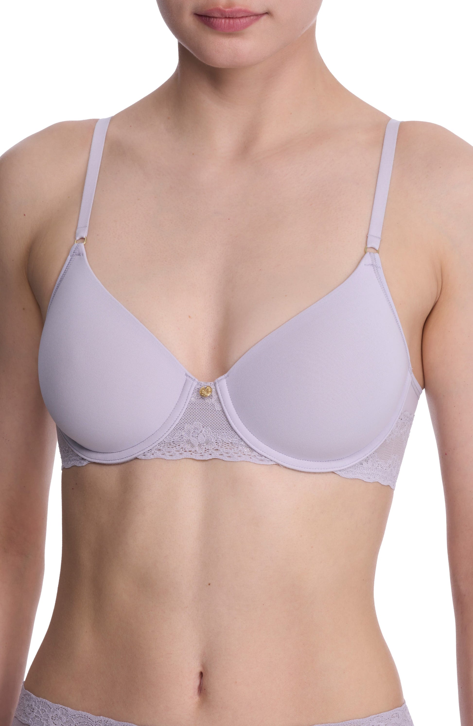Bliss Perfection Comfort T-Shirt Bra Grey Lilac Call Me Petty