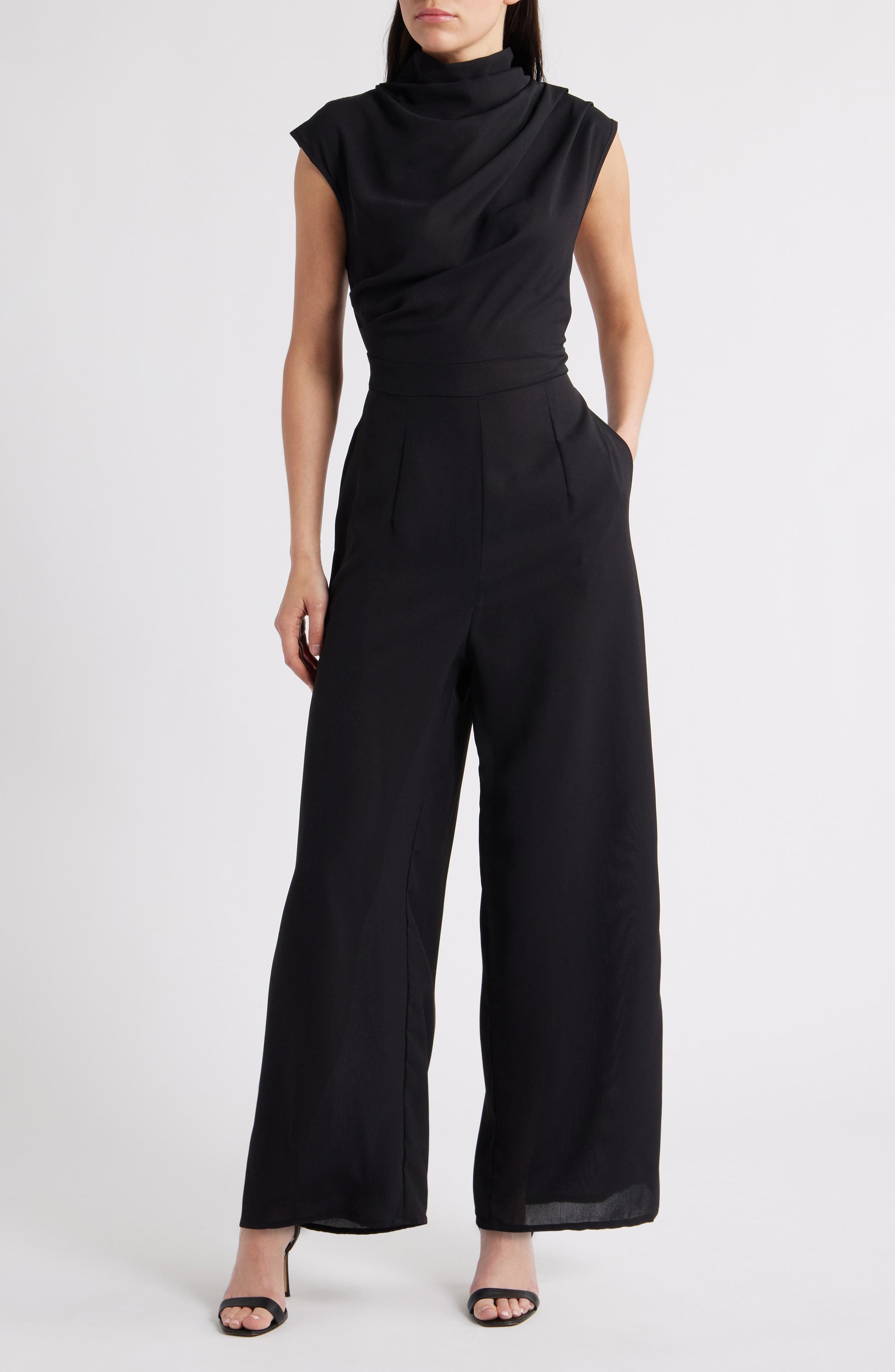 Lilou Wide Leg Jumpsuit Black Call Me Petty