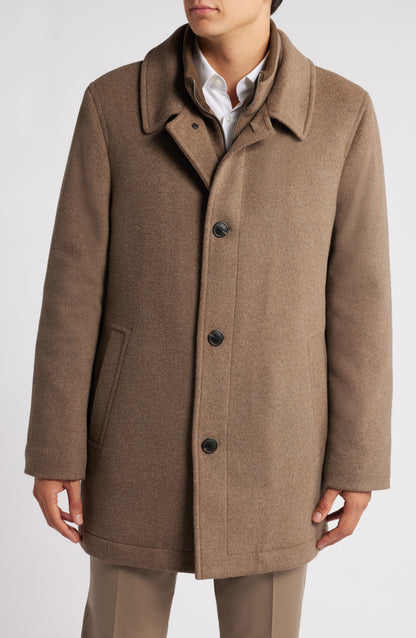 MacBeth Wool Blend Coat with Bib Call Me Petty