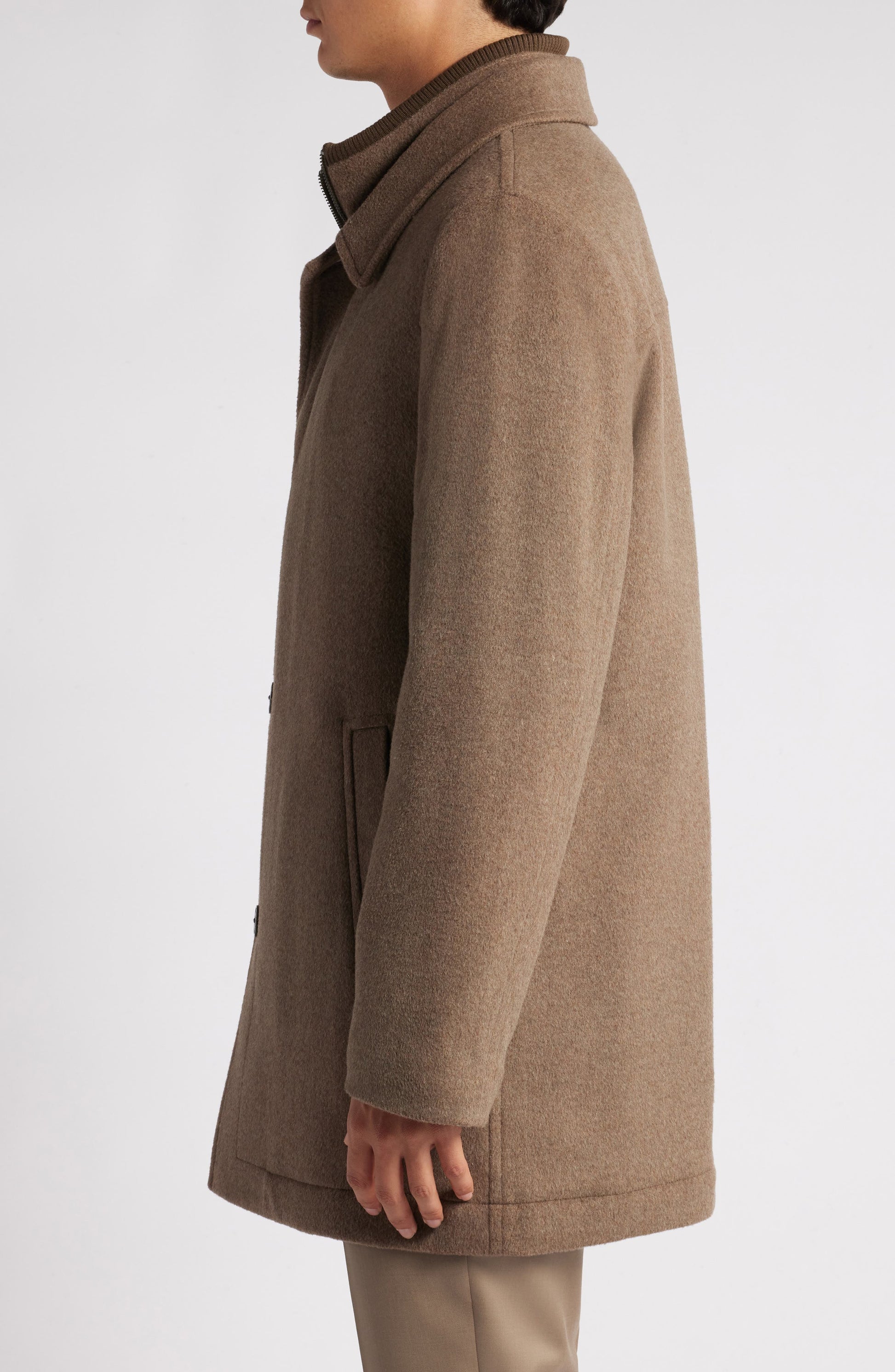 MacBeth Wool Blend Coat with Bib Call Me Petty