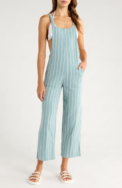Pacific Time Cotton Gauze Jumpsuit Blue Fog Call Me Petty