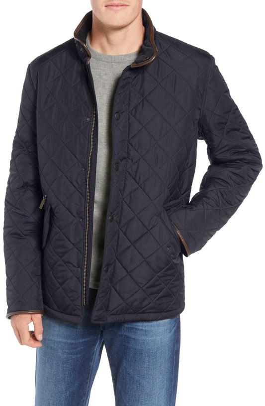 Powell Diamond Quilted Jacket Navy Call Me Petty