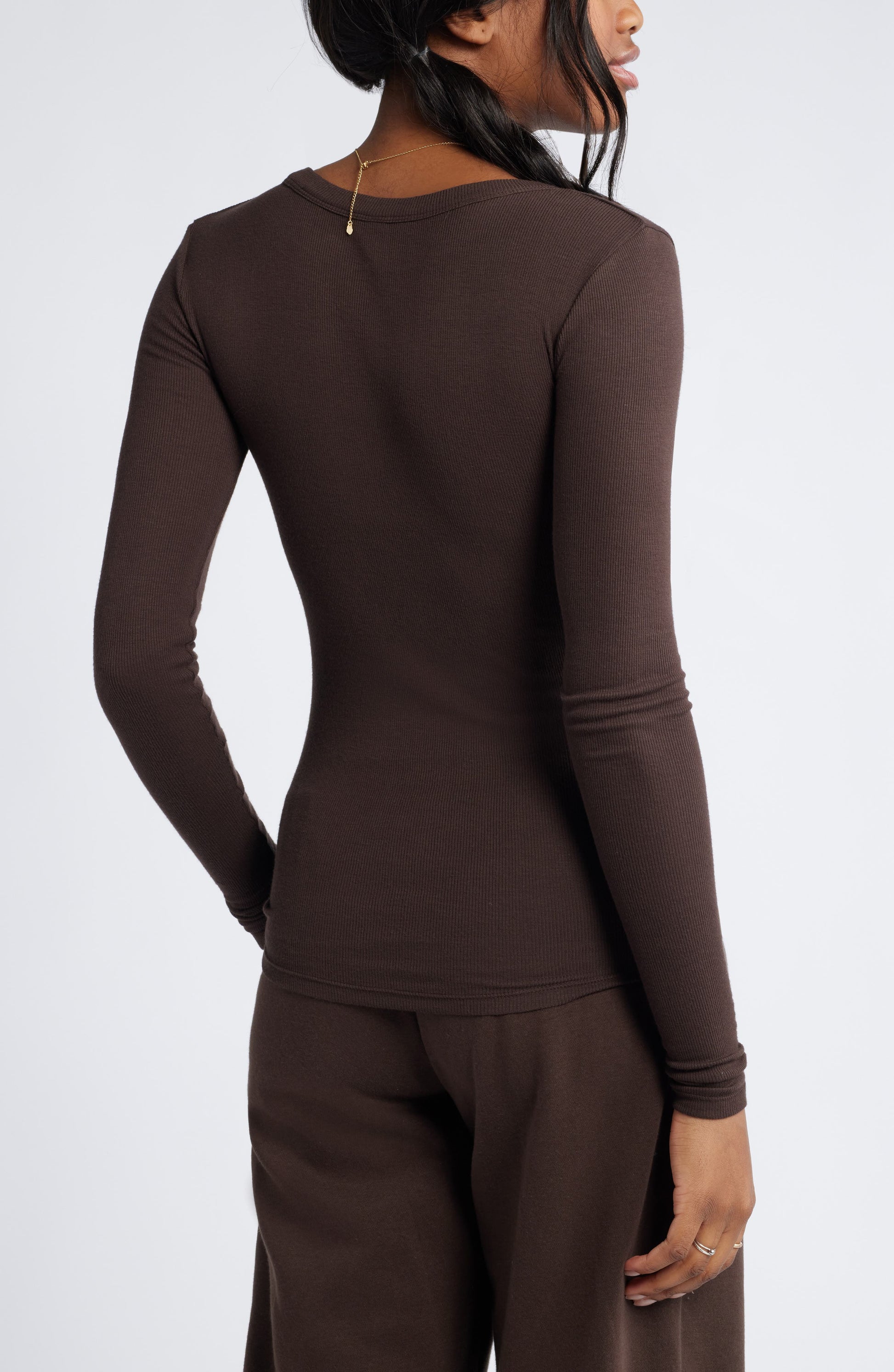 Ribbed Long Sleeve T-Shirt Call Me Petty