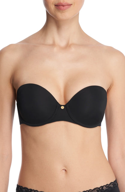 Pure Luxe Strapless Contour Underwire Bra Black Call Me Petty